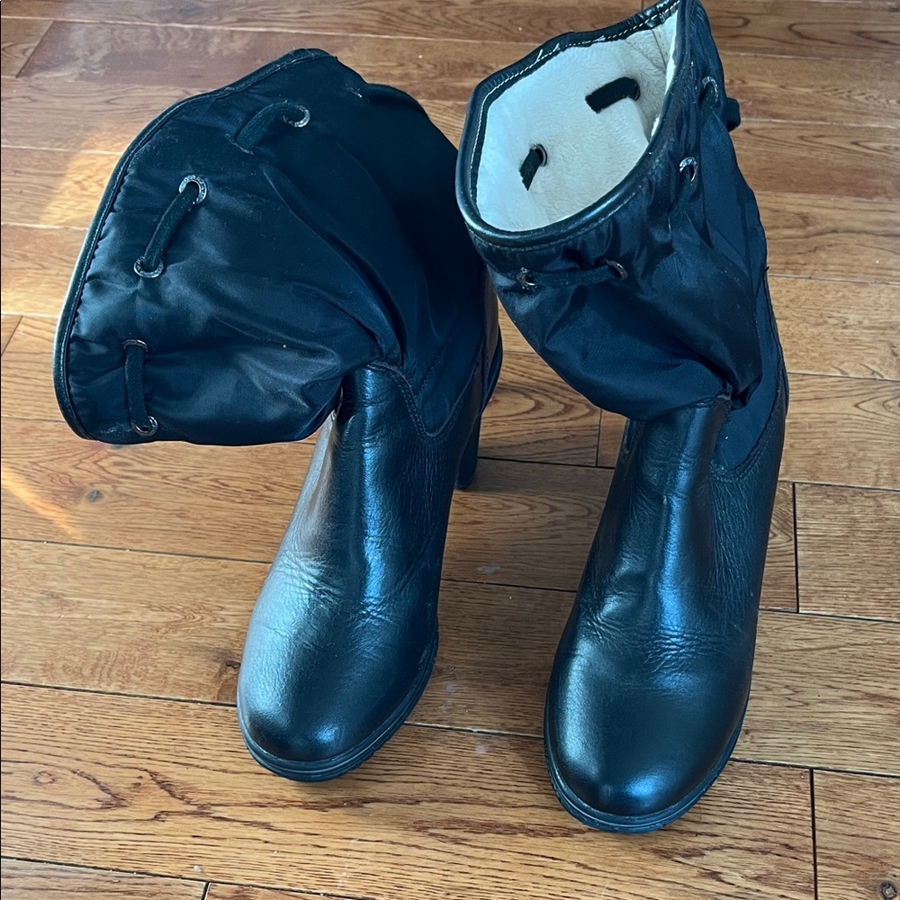 Pajar Sleek Black Ankle Booties